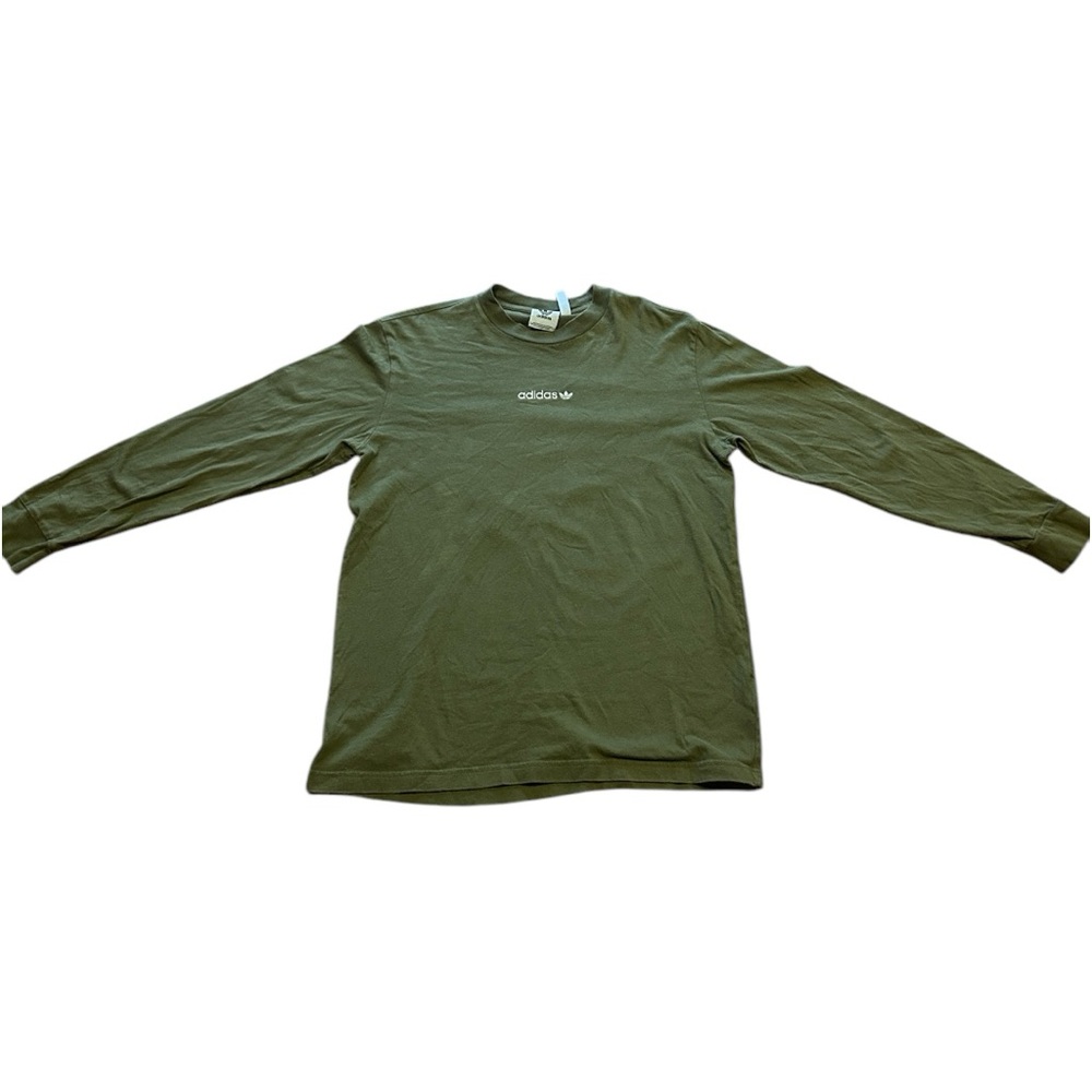 Adidas Green Long Sleeve Tee Classic Design